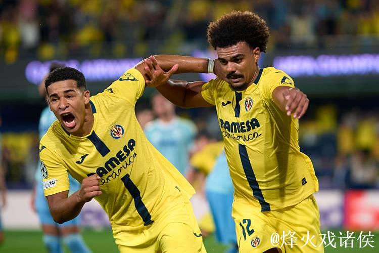 比利亚雷亚尔欧冠六场5平1负排倒数第二，但在西
